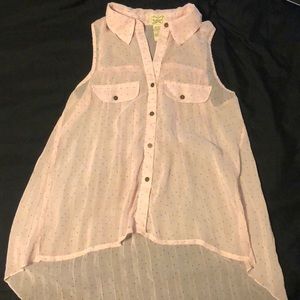 Button Up High-Low Tank